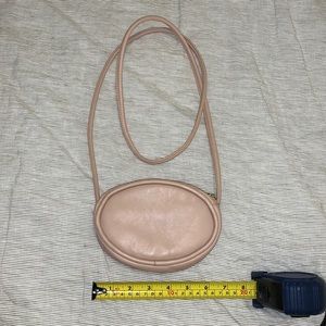 Zara leather blush crossbody mini bag purse